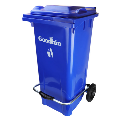 سطل زباله 100 لیتری پدال دار گودبین آبی