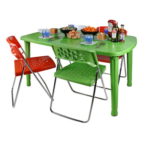 میز پلاستیکی 8 نفره هوم کت سبز