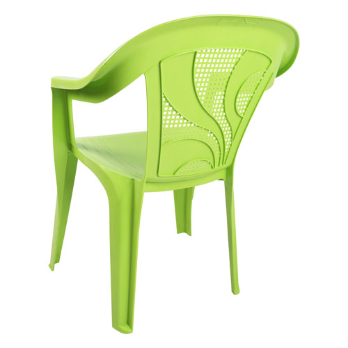 صندلی پلاستیکی دسته دار سبز